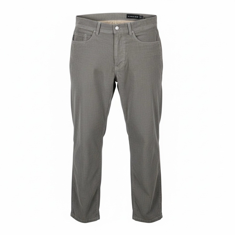 Dunning Corduroy Jeans Mens 34x31 Gray Stretch Classic 5-Pocket Casual
